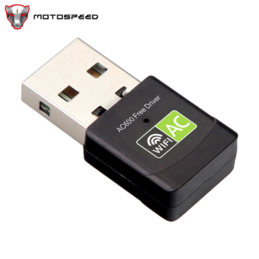 KKMOON 600Mbps Driver-free Wireless Network Card 2.4GHz+5GHz Dual-band USB Wireless Network Card USB WiFi Adapter for PC Laptop