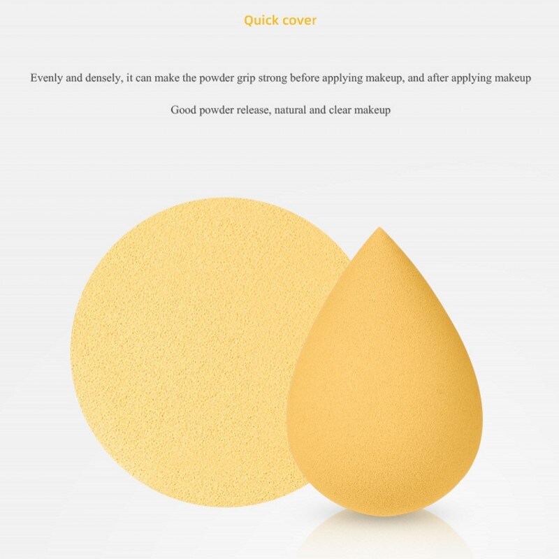 [LWF HOT]☞  7 Pcs Makeup Sponge Set/ Foundation Blending   Correcting Beauty Tools/ Beauty Eggs Set with Storage Can