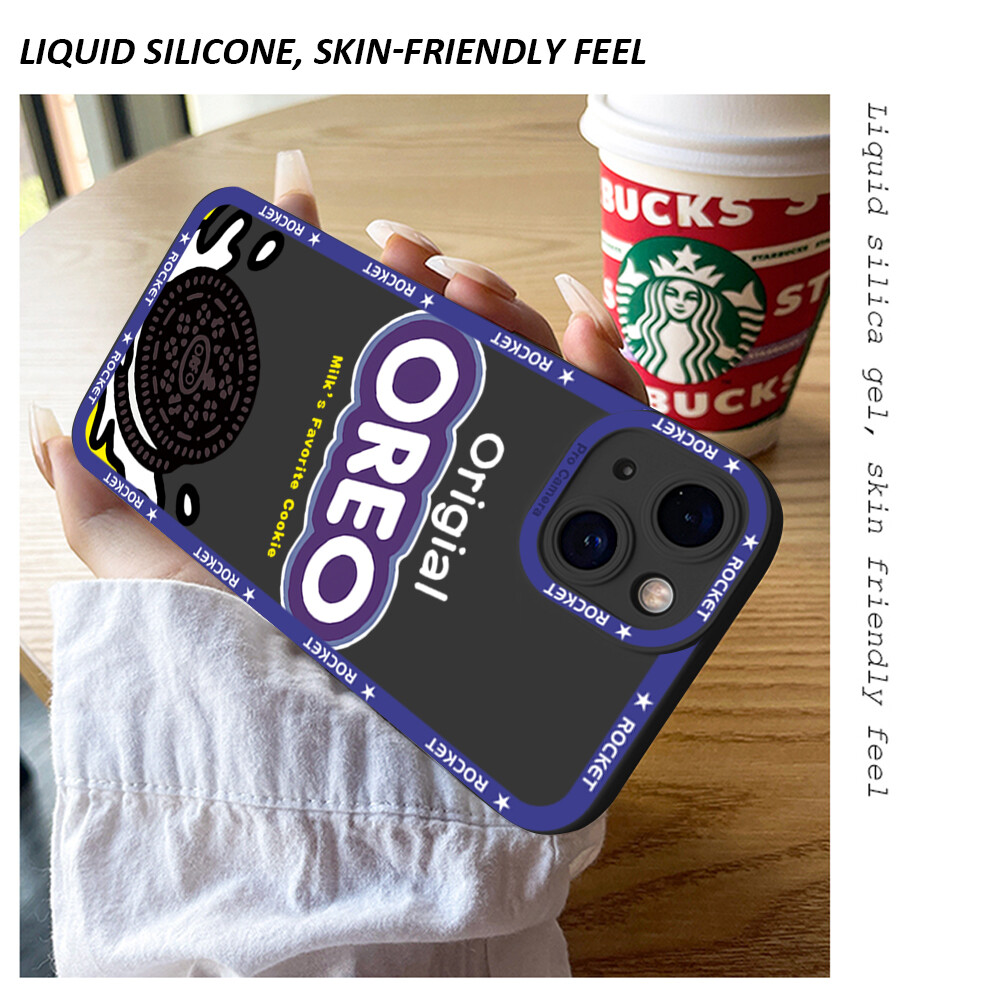 Hontinga Casing Case For Samsung Galaxy Note 20 Note20 Ultra Case Popular Cookies Square Soft Silicone Full Cover Camera Protection Shockproof Rubber Cases Back Cover Phone Casing Softcase For Boys Girls