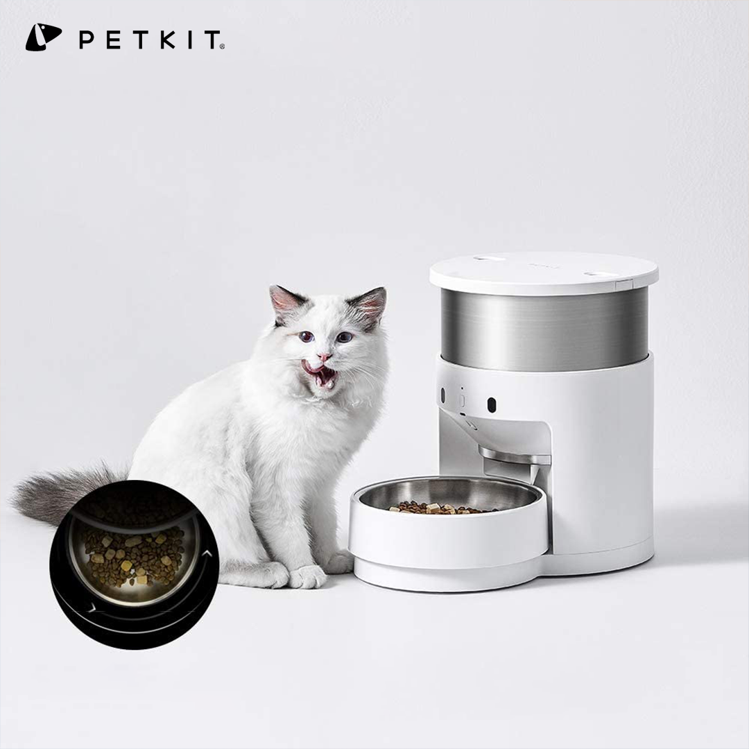 PETKIT Automatic Stainless Steel Dogs Cats Feeder, AutoRotate Bowl