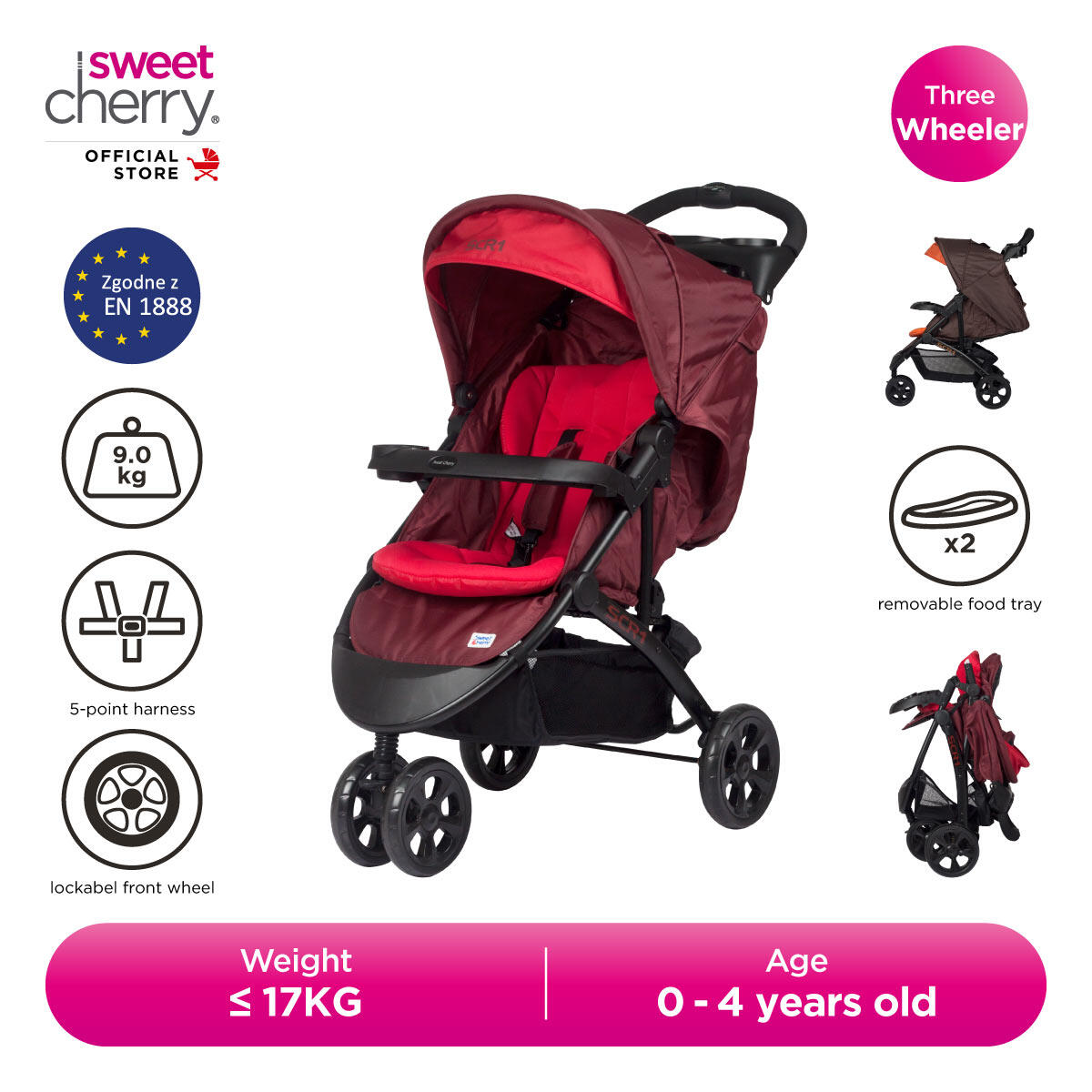 harga stroller sweet cherry