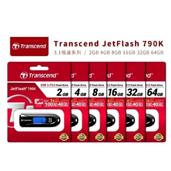 🔥Thanh Toán Khi Nhận Hàng + Miễn Phí + Hàng Có Sẵn🔥Ổ Đĩa Flash Transcend 790K USB 3.0 8GB Class A