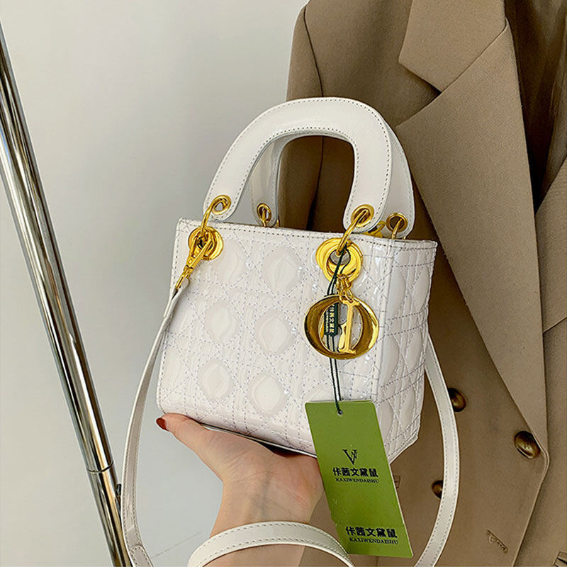 NALLCHEER New women's bag fashion shoulder bag crossbody bag handbag texture leather bag Ling lattice shoulder bag