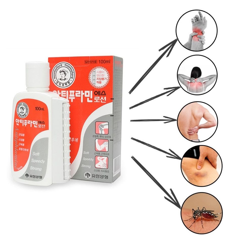Dầu nóng xoa bóp Antiphlamine Hàn Quốc 100ml