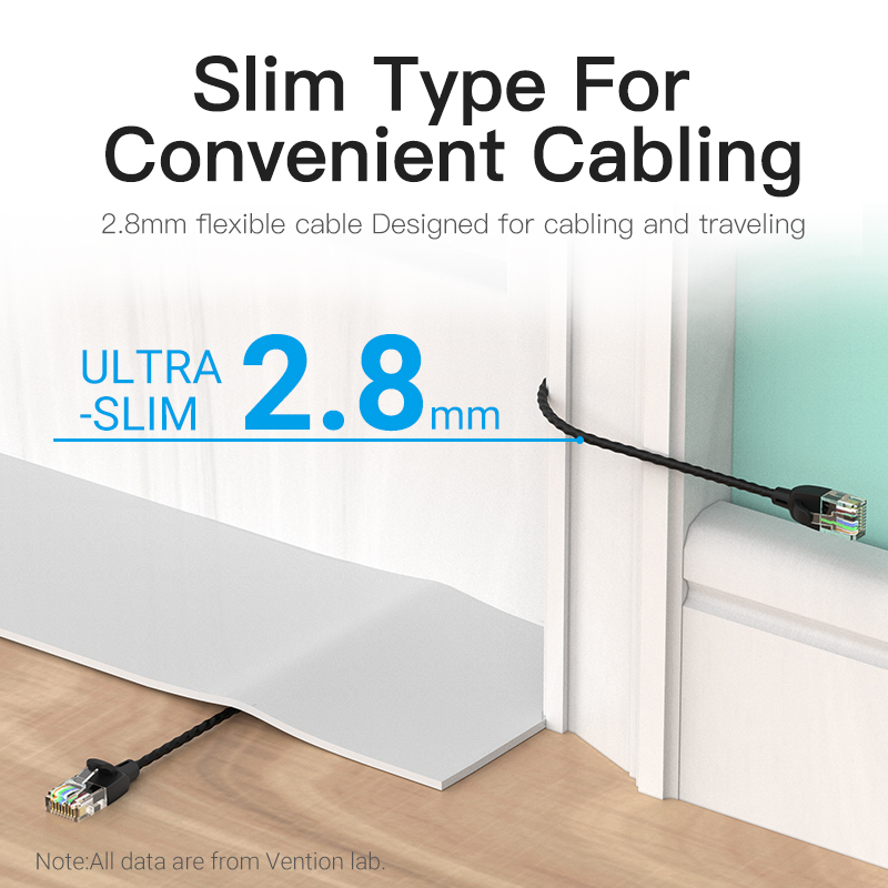 Vention cat6A game Ethernet Cáp Ethernet 10gbps siêu tốc RJ45 cat6A cáp mạng đầu nối cho Router Modem PC máy tính xách tay TV PS3 PS4 Xbox mèo 6A Cáp LAN RJ45 cáp internet