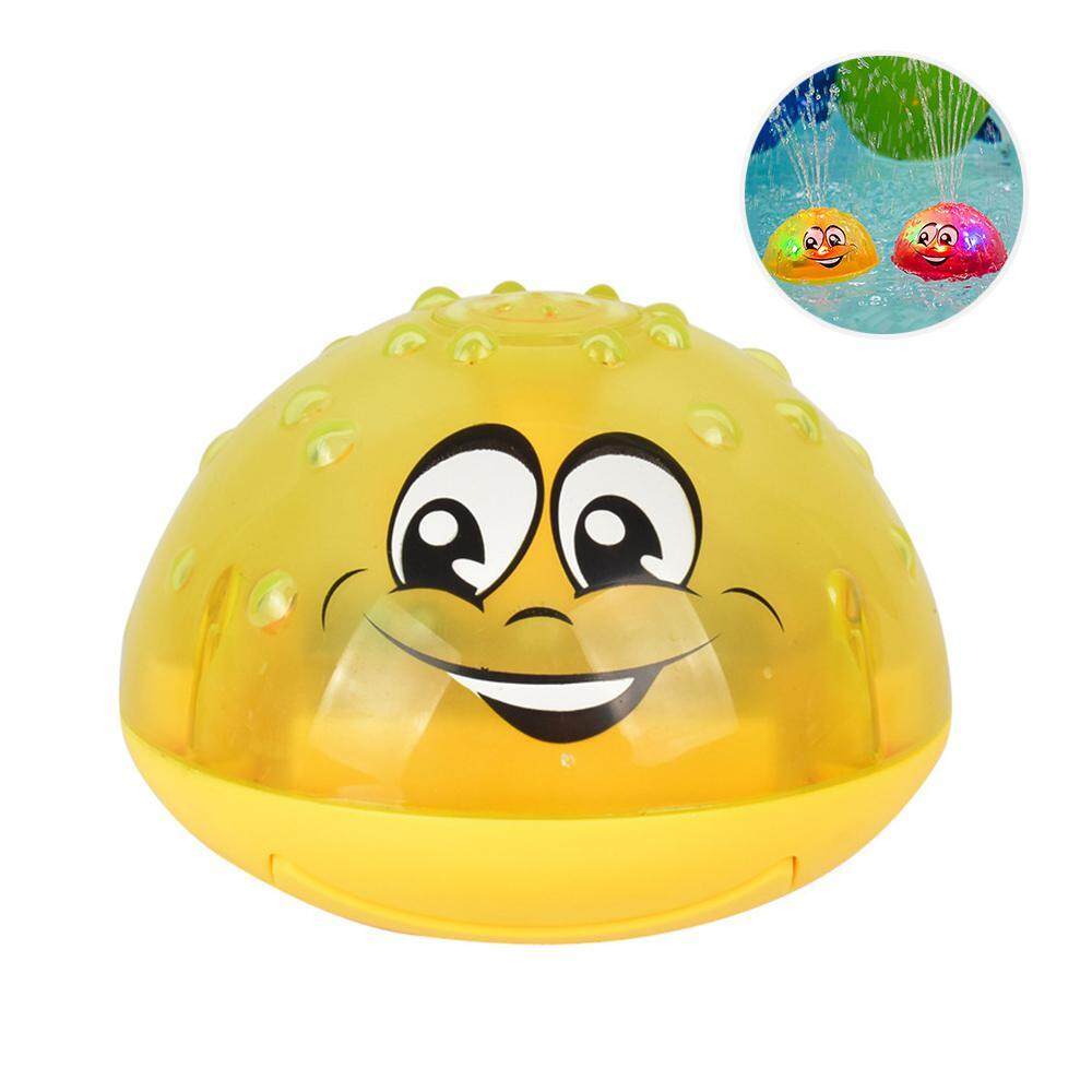 Sprinkler Ball Toy,Spray Water Baby Bath Toy,Floating Bath Toys with Light,Automatic Electric Induction Sprinkler Toy,Amphibious Interesting Light Music Toys,Birthday Gift for Toddler Kid Party Toy Baby Products