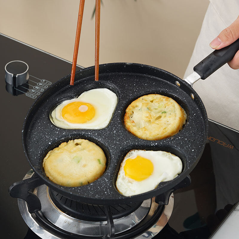 Nonstick pan omelette pan heart-shaped egg dumplings poached egg breakfast pan pancake pan egg burger four-hole pan