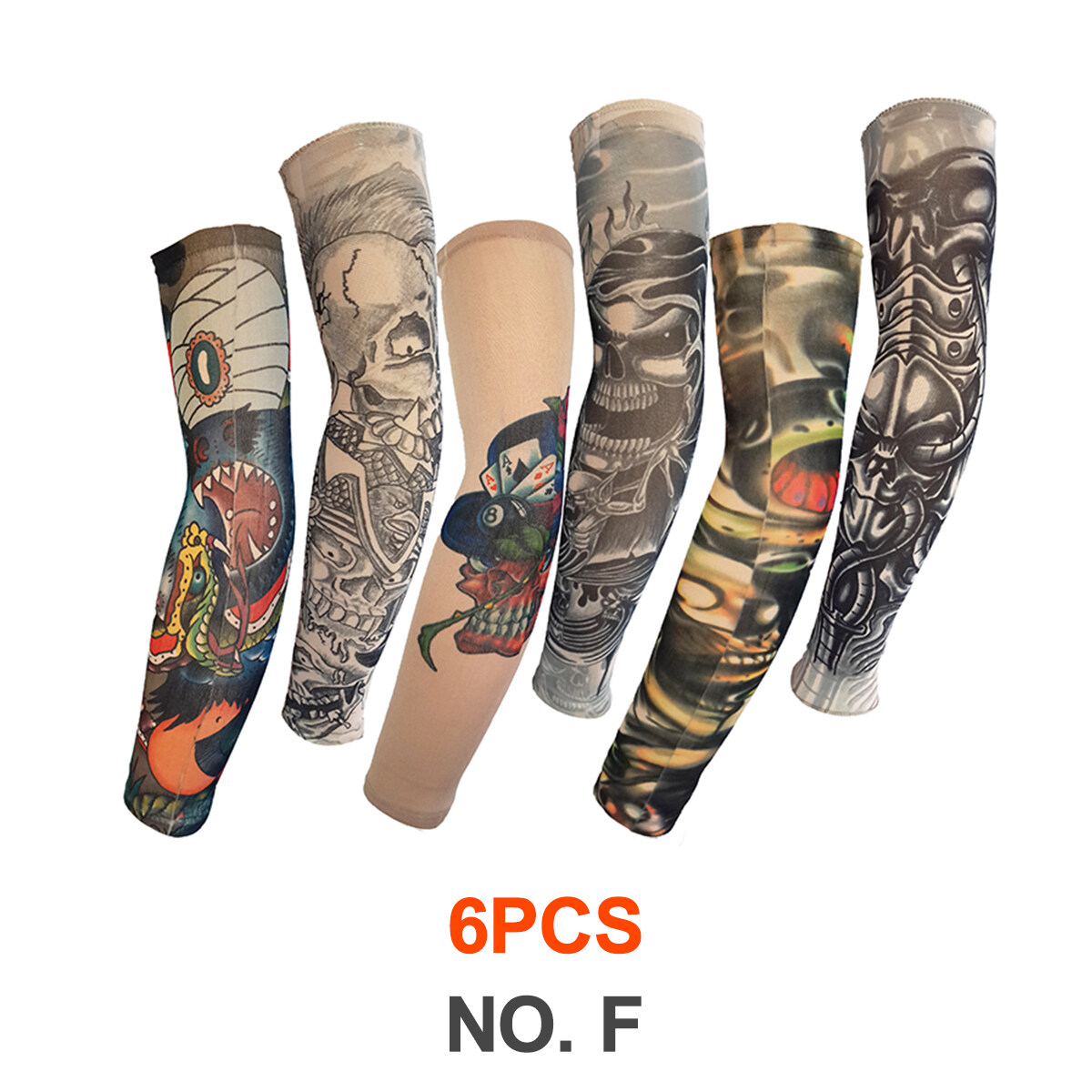 6pcs Sleeves Cover Seamless Tattoo Sleeve UV Protection Riding Sleeve Hand  Sock Cover Summer Sun-Proof Cool and Breathable | Lazada