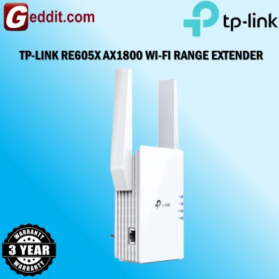 TP-LINK RE605X AX1800 WI-FI RANGE EXTENDER (DUAL BAND,WIFI 6,GIGABIT PORT)