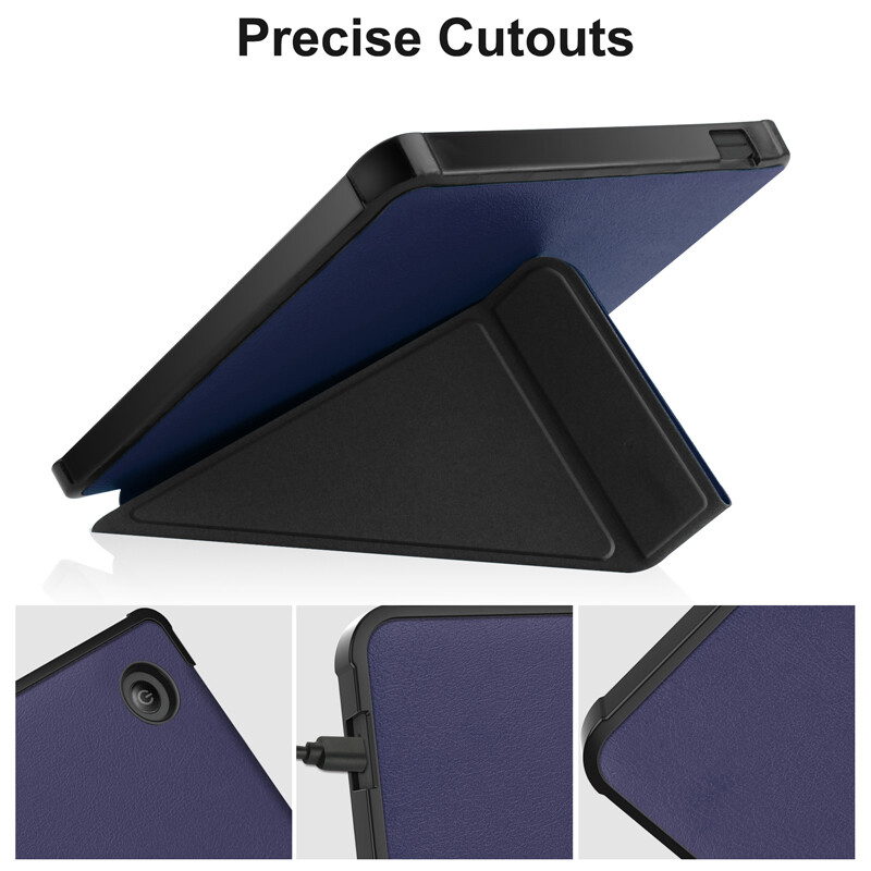 PU Leather Flip Case for Kobo Libra 2 7 inch E-Book Ereader Transform Stand Casing Smart Cover