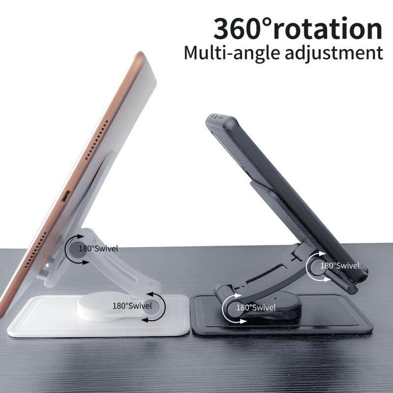 VAORLO Giá Đỡ Xoay 360 ° Giá Đỡ Đa Năng Ổ Lưu Trữ Di Động Có Thể Điều Chỉnh Góc Độ Máy Tính Bảng Máy Tính Kê Điện Thoại Có Thể Gập Lại Mở Rộng Máy Tính Để Bàn Đa Chức Năng