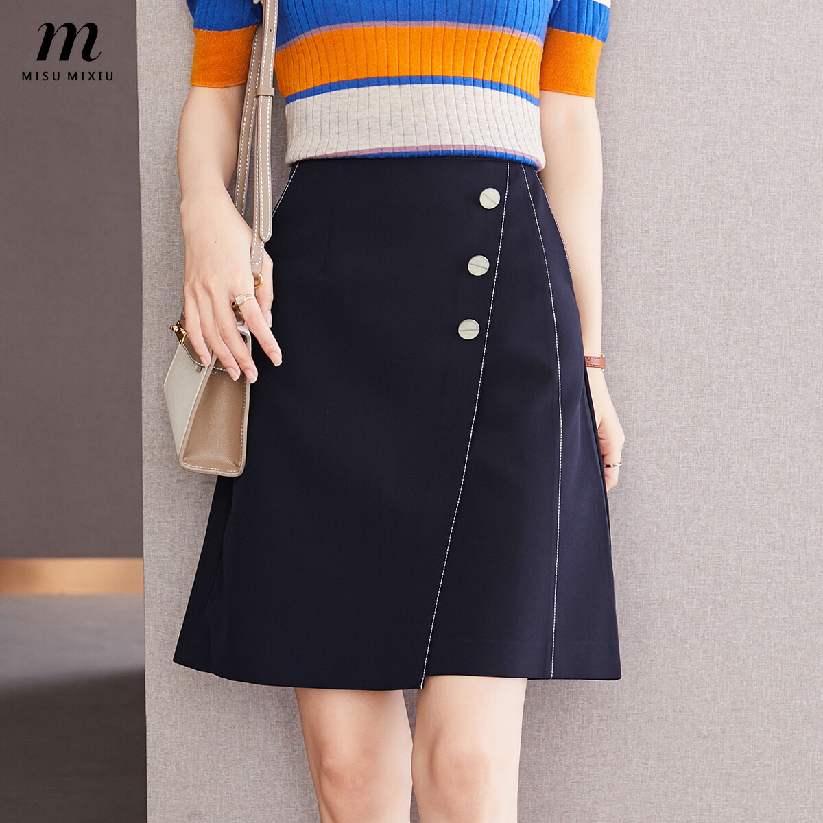 New Fashion High Quality Women's Set Casual Short Top + Skirt Twopiece