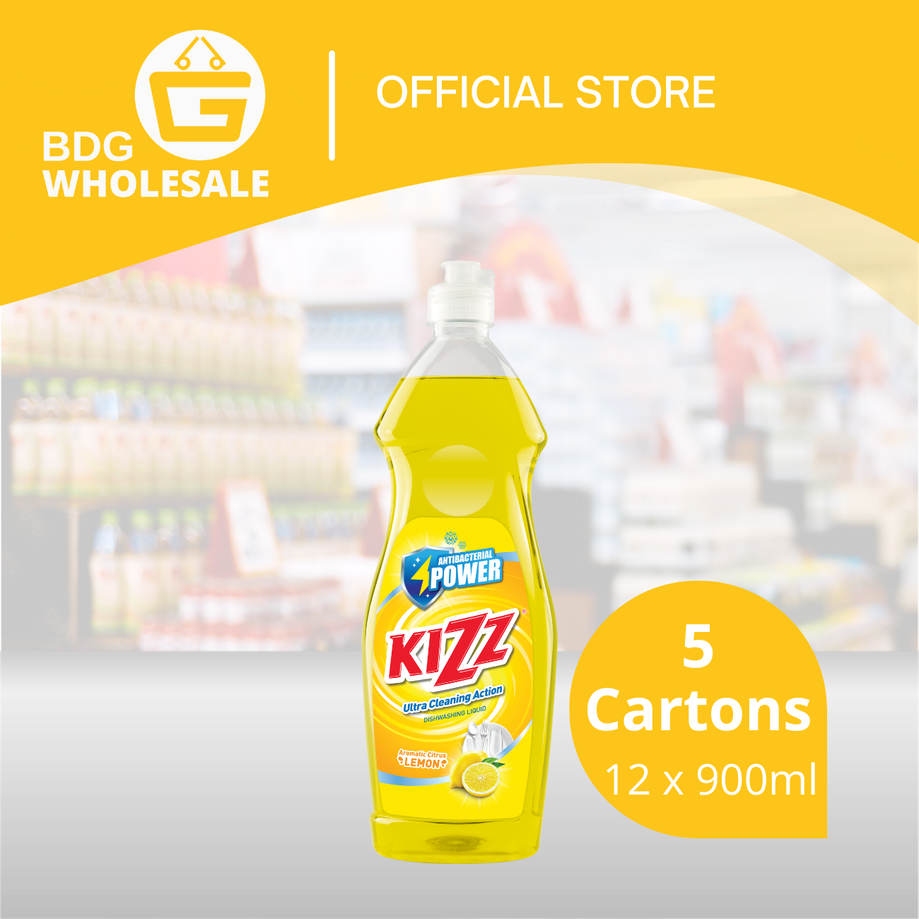 Kizz Dishwashing Liquid (Lemon) 12 x 900ml | Lazada