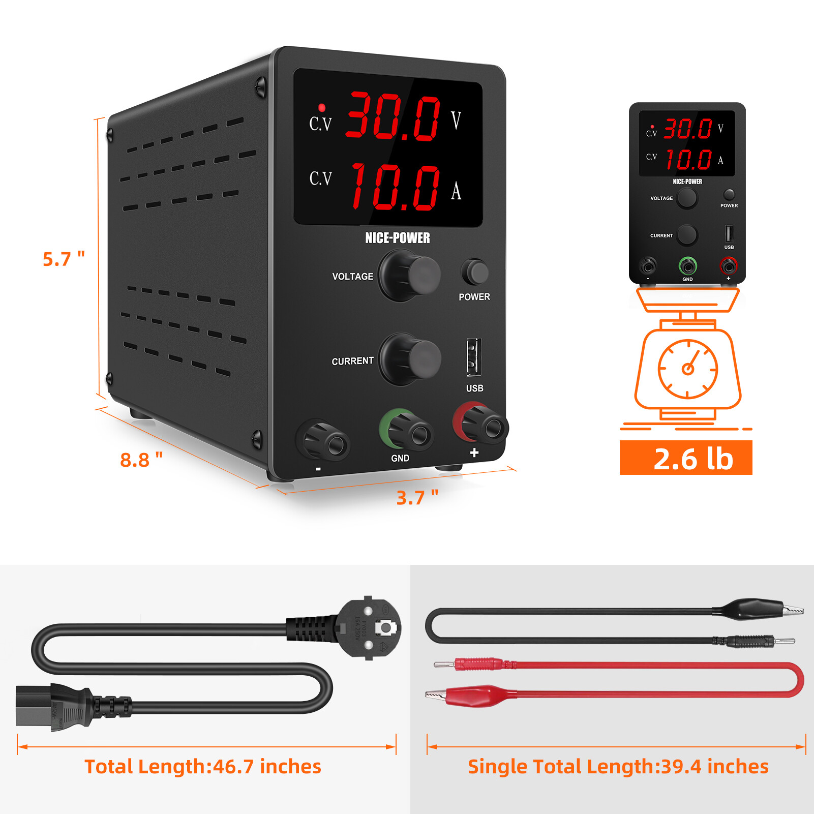 【Vận chuyển 24 giờ】NICE-POWER 30V 10A  nguồn điều chỉnh điện áp dc    nguồn điều chỉnh điện áp máy cấp nguồn đa năng máy cấp nguồn máy cấp nguồn dc
