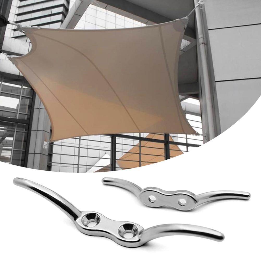 4 Pcs Mooring Cleat Stainless Steel Cleats for Boats Hook Flagpole