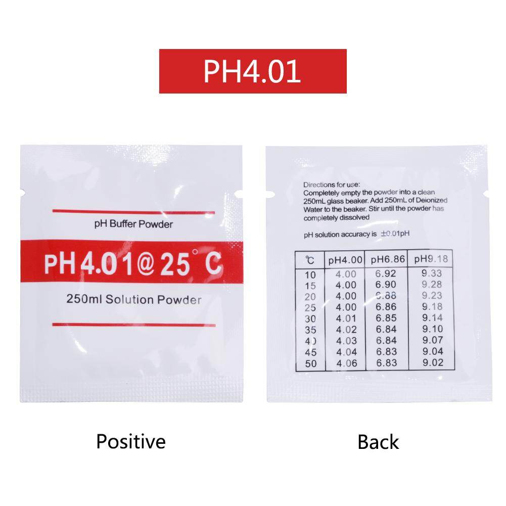 1 Bộ (3 Túi) Bột Đệm PH RCYAGO đo dung dịch hiệu chuẩn bao gồm 1 chiếc 4.01 và 1 chiếc 6.86 và 1 chiếc 9.18 hàng chính hãng
