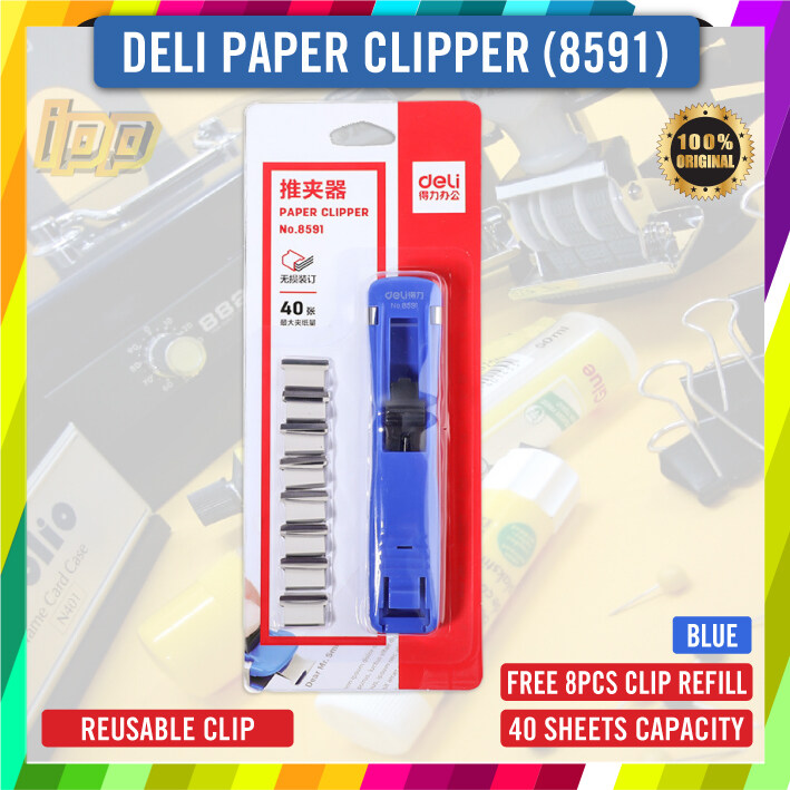 Deli Paper Clipper 40 Sheet Capacity (8591) Lazada