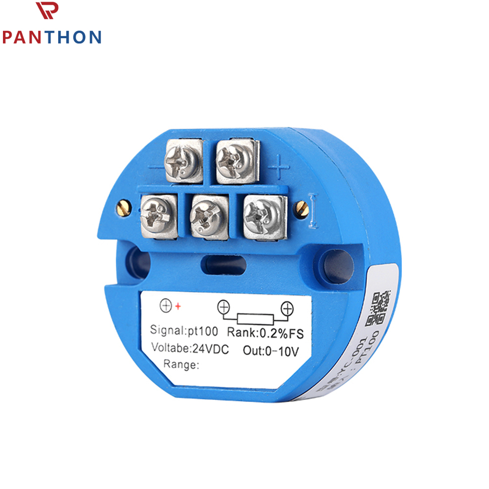 PANTHON PT100 Temperature Sensor Temperature Transmitter Isolated Detector Module -40~ 120 Degree -4-20MA 24V