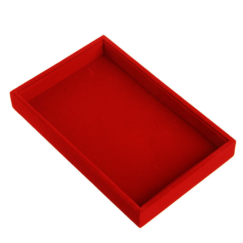 Stackable Jewelry Trays Inserts Velvet Catch All Jewelry Display Tray Case