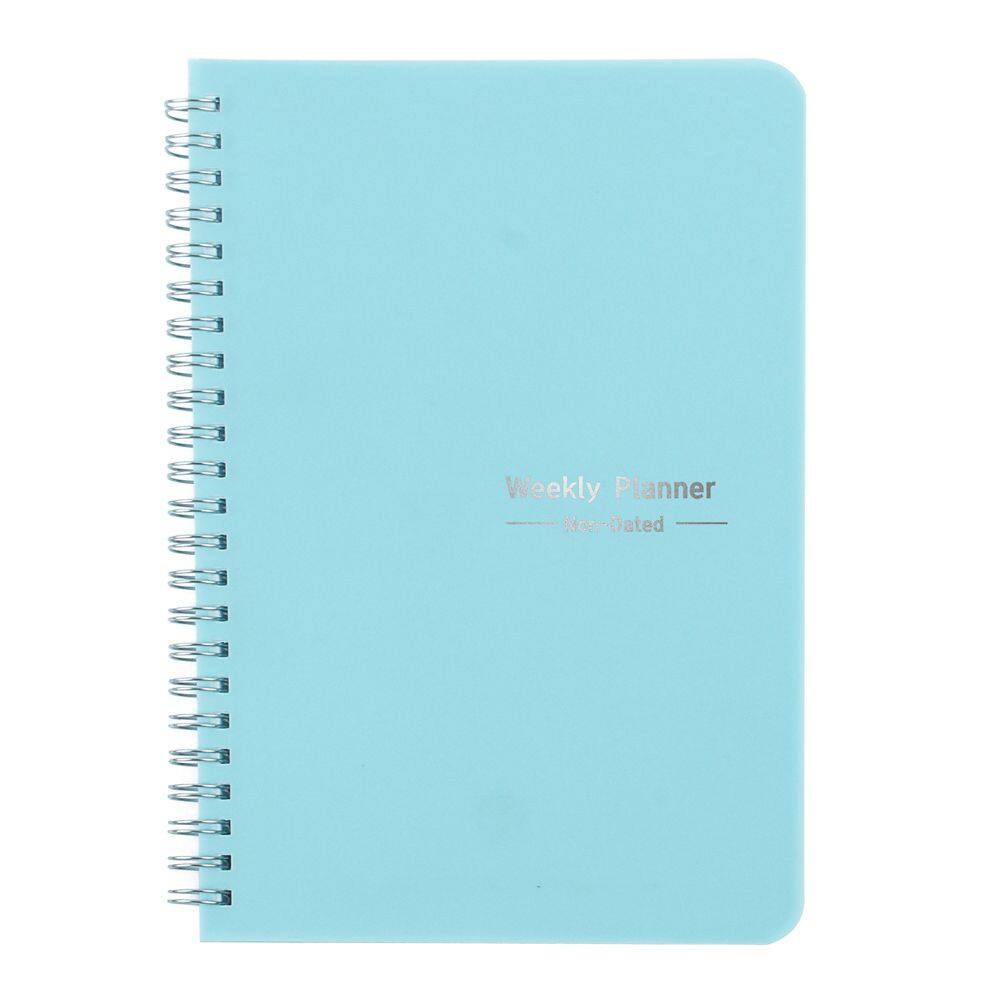 DKVNK DIY PU Leather Organizer Notebook Loose-Leaf Diary Weekly Planner Office School Supplies Ring Binder Planner Notebook A5 Agenda Notebook Notebook Cover Binder Cover