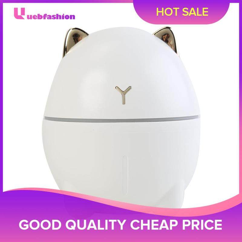 Practical Air Humidifier 200ML Cute Cat Aromatherapy Diffuser Desktop Air Freshener w/LED Light Singapore