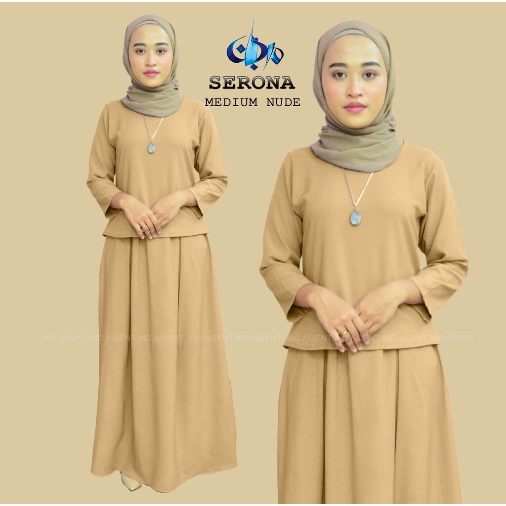 BAJU KURUNG SERONA MODEST WEAR CROP TOP VIRAL BY MARJAN MC78 | Lazada