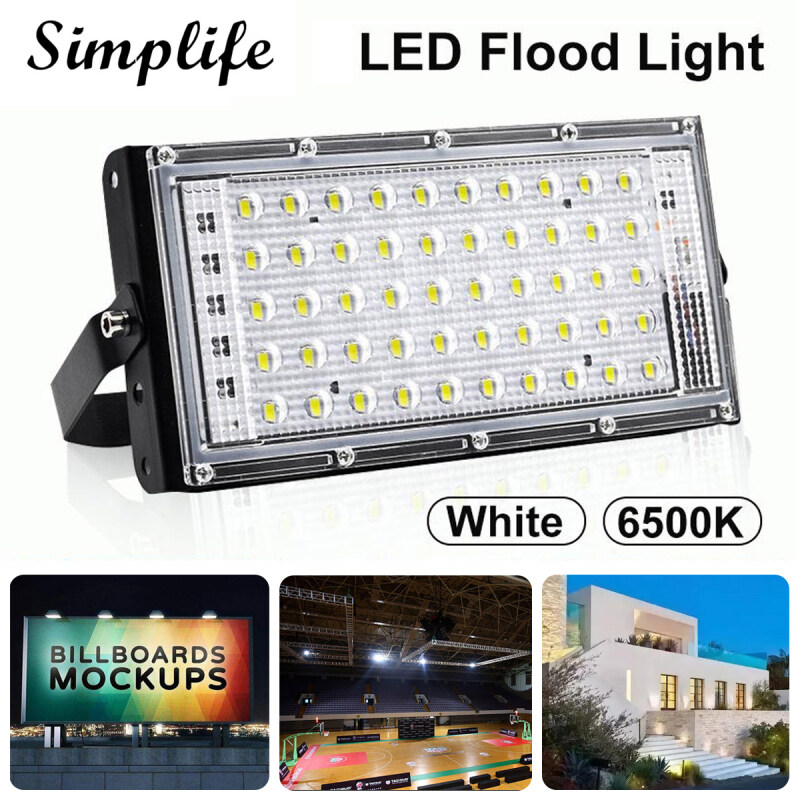 Đèn Chiếu Sáng Ngoài Trời Simplife 50W, Đèn Pha COB Ánh Sáng Trắng/Ấm IP65, Tay Cầm Xoay Được, Đèn Cảnh Quan Tìm Kiếm Nhiều Góc, Đèn An Ninh Siêu Sáng Cho Lối Đi Sân Vườn