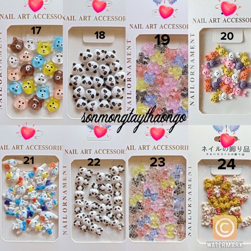 Charm nơ đính móng siêu xinh dành cho Nail