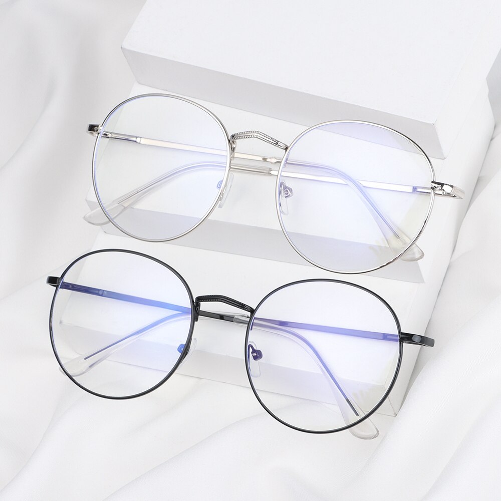 Women's oversized computer glasses Oversized anti-blue light glasses for games and office Myopia glasses trend in 2021