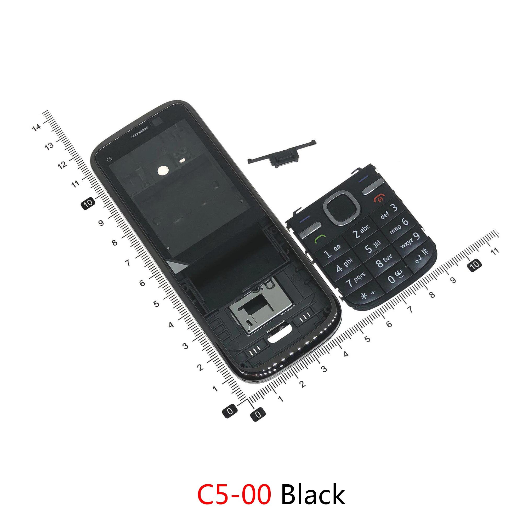 For Nokia 6500S C5-00 C5 6500 Housing Front Faceplate Frame Cover Case Back cove Keypad Repair replacement parts