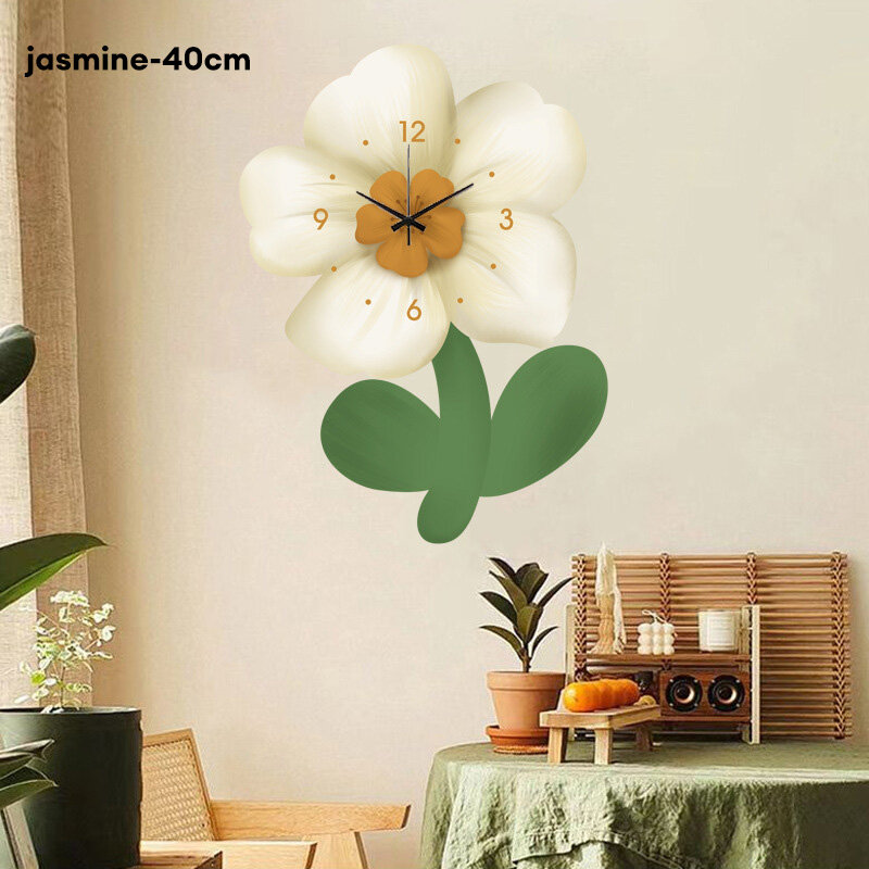 Factory wholesale wall clock restaurant simple creative fashion crystal porcelain clocks luxury restaurant quiet clock.