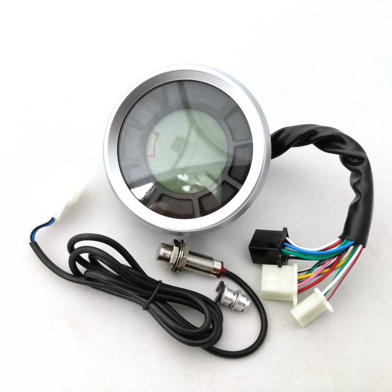 Universal LCD Digital Speedometer Odometer Tachometer Cylinders Gear Odometer Tachometer Trip Meter for Yamaha Kawasaki