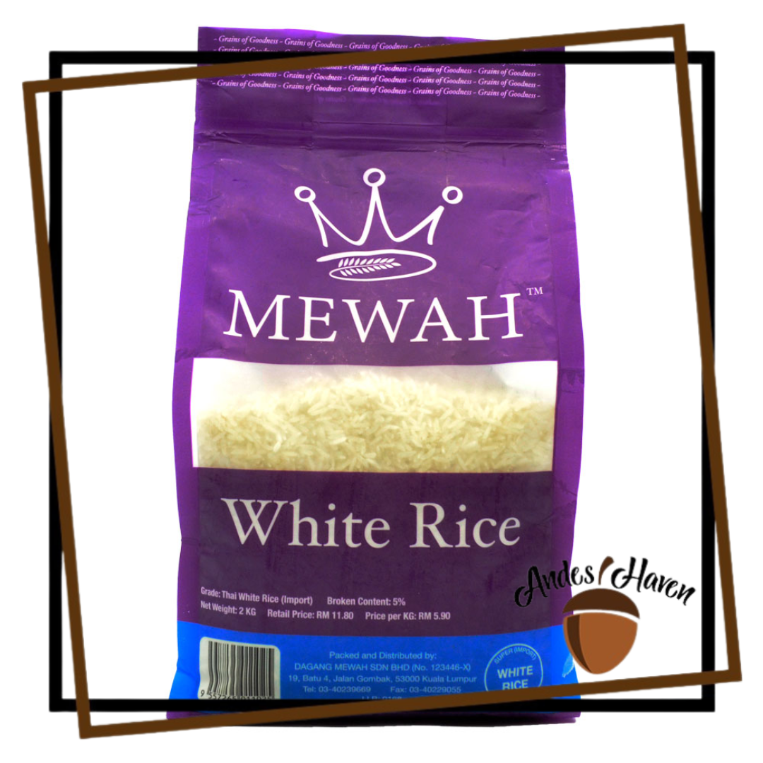 【Mewah】Thai White Rice - 2kg | Lazada