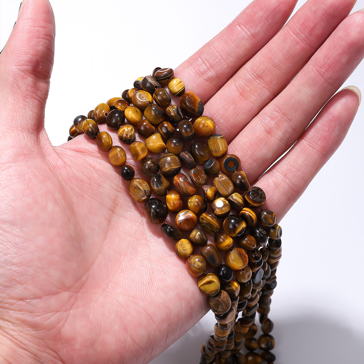 5-8mm/7-10mm Wholesale Irregular Natural Stone Beads Amethysts Quartz Crystal Gem Beads For Jewelry Making DIY Bracelet Necklace 38cm