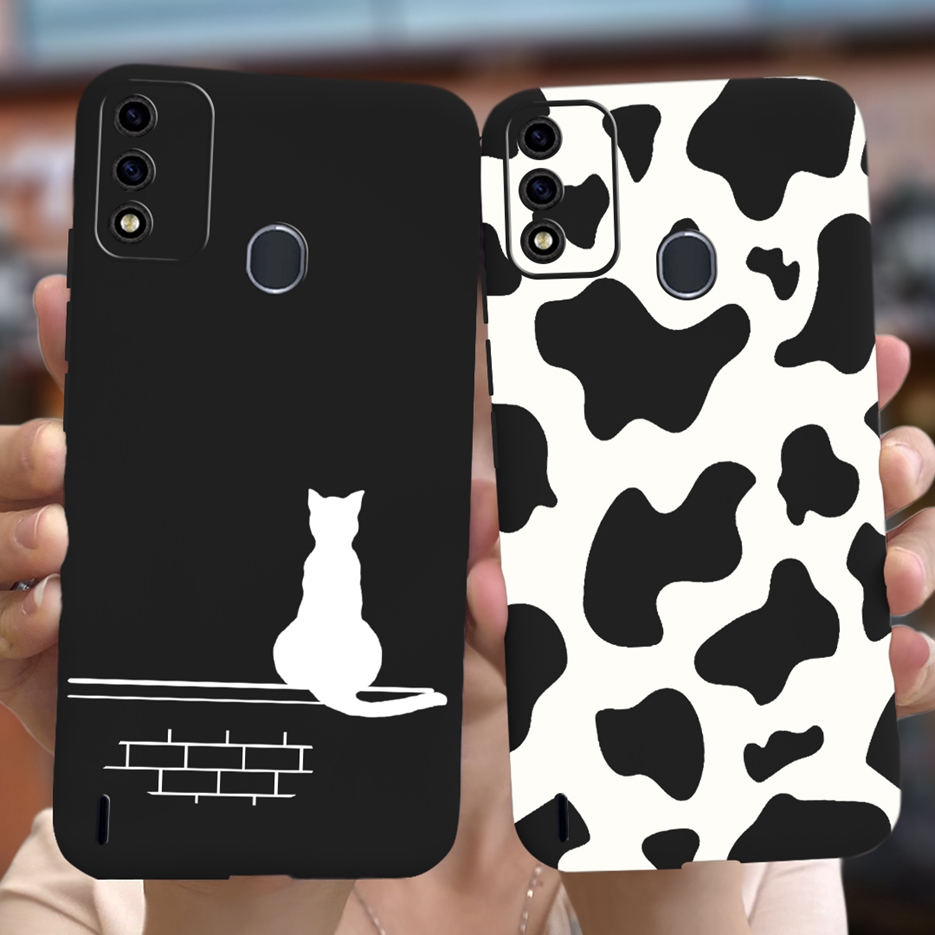 Cute cartoon animals cover for itel a48 case soft silicone matte phone case for itel a48 casing 6.1''