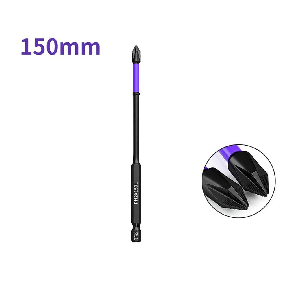 Non-slip PH2 Batch Head Cross Screwdriver Hardness Impact Drill Bit Batch Head