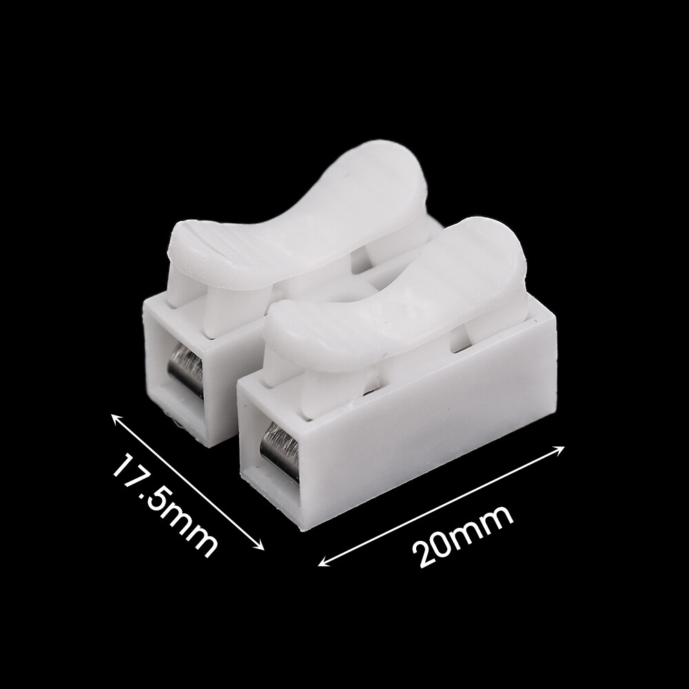20pcs CH2 nhanh chóng khóa mối nối đầu nối dây điện 2 pins cáp điện thiết bị đầu cuối cho dễ dàng an toàn nối vào dây