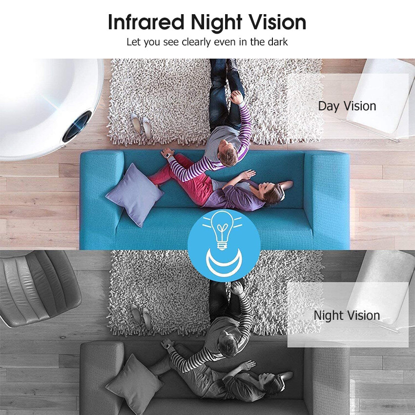 JvGood Camera IP Bóng Đèn Camera Toàn Cảnh Camera Blub Có Đèn Camera An Ninh 360 ° Không Dây WiFi Camera Quan Sát Camera HD 1080P Ứng Dụng Có Micrô Quan Sát Ban Đêm Âm Thanh