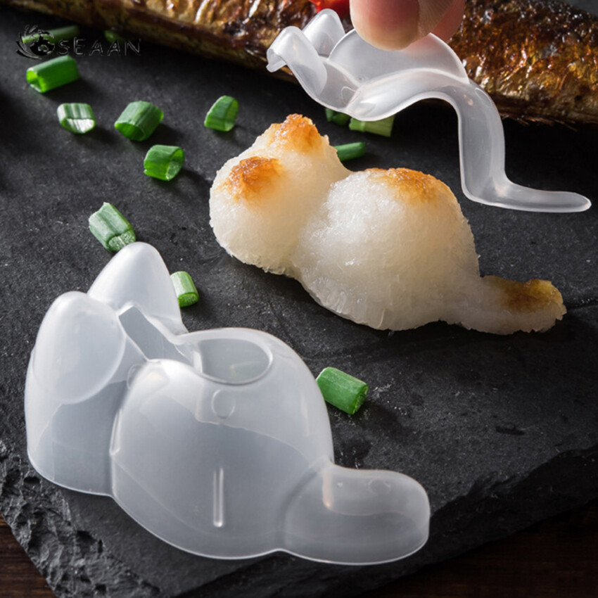 Bộ Dụng Cụ Làm Sushi Dụng Cụ Dã Ngoại Tự Làm Hình Mèo Kitty Khuôn Cơm Nắm Phụ Kiện Bento Thích Hợp Để Làm Bánh Mì Kẹp Bánh Quy 1 Chiếc