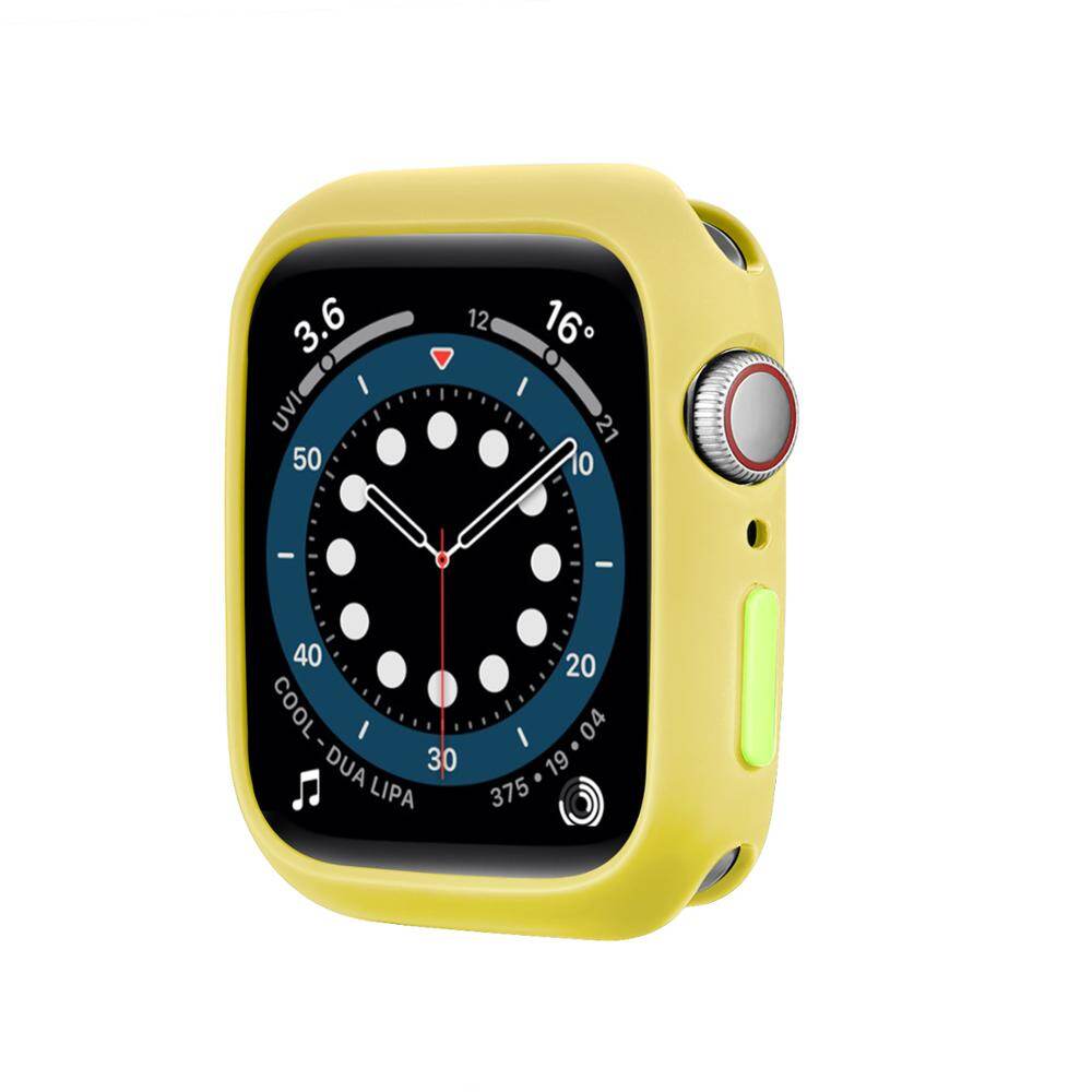 Matte Bumper Case for Apple Watch 6 5 3 42MM 38MM Cover Soft Silicone Shockproof Protection Shell for Apple Watch 4 5 6 SE 40MM 44MM