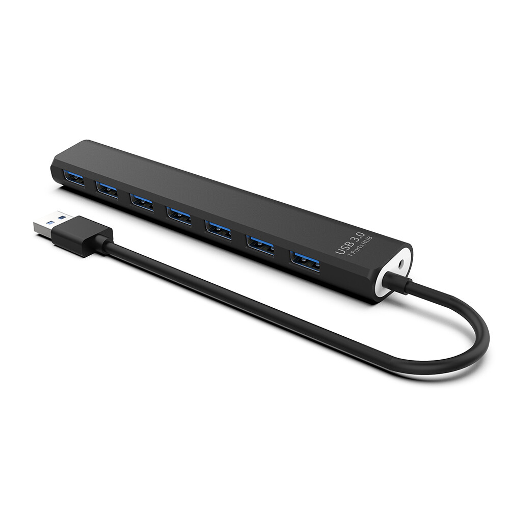 USB 2.0/3.0 HUB Dock Adapter Multi USB Splitter 5Gbps 7 Ports USB Expander