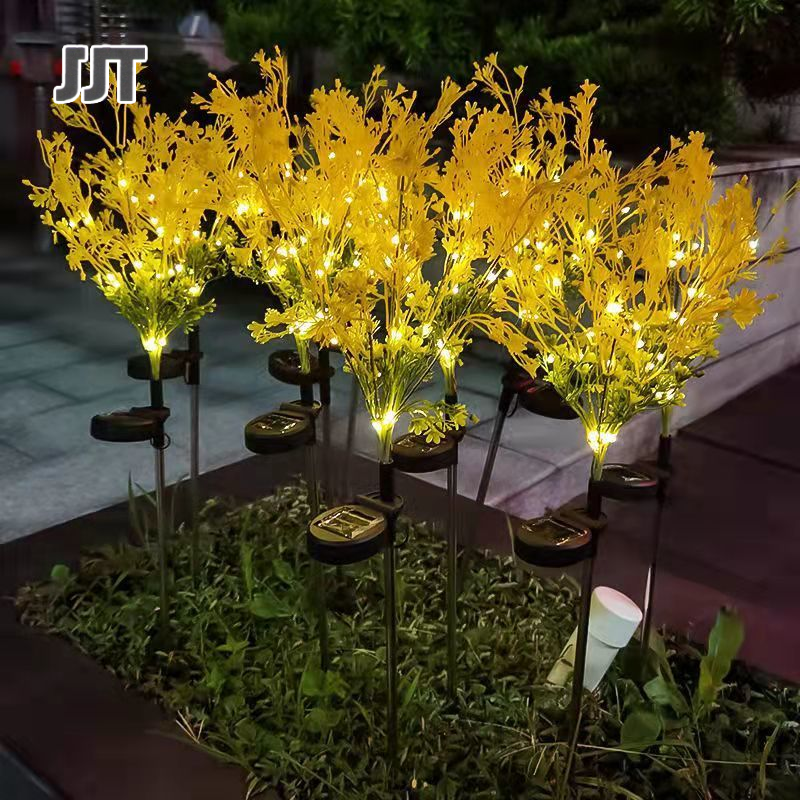 JJT rechargeable solar led bulb Night market lights, outdoor lights, energy-saving and durable, solar-powered LED lights. solar power lawn lamp outdoor waterproof garden light landscape lights