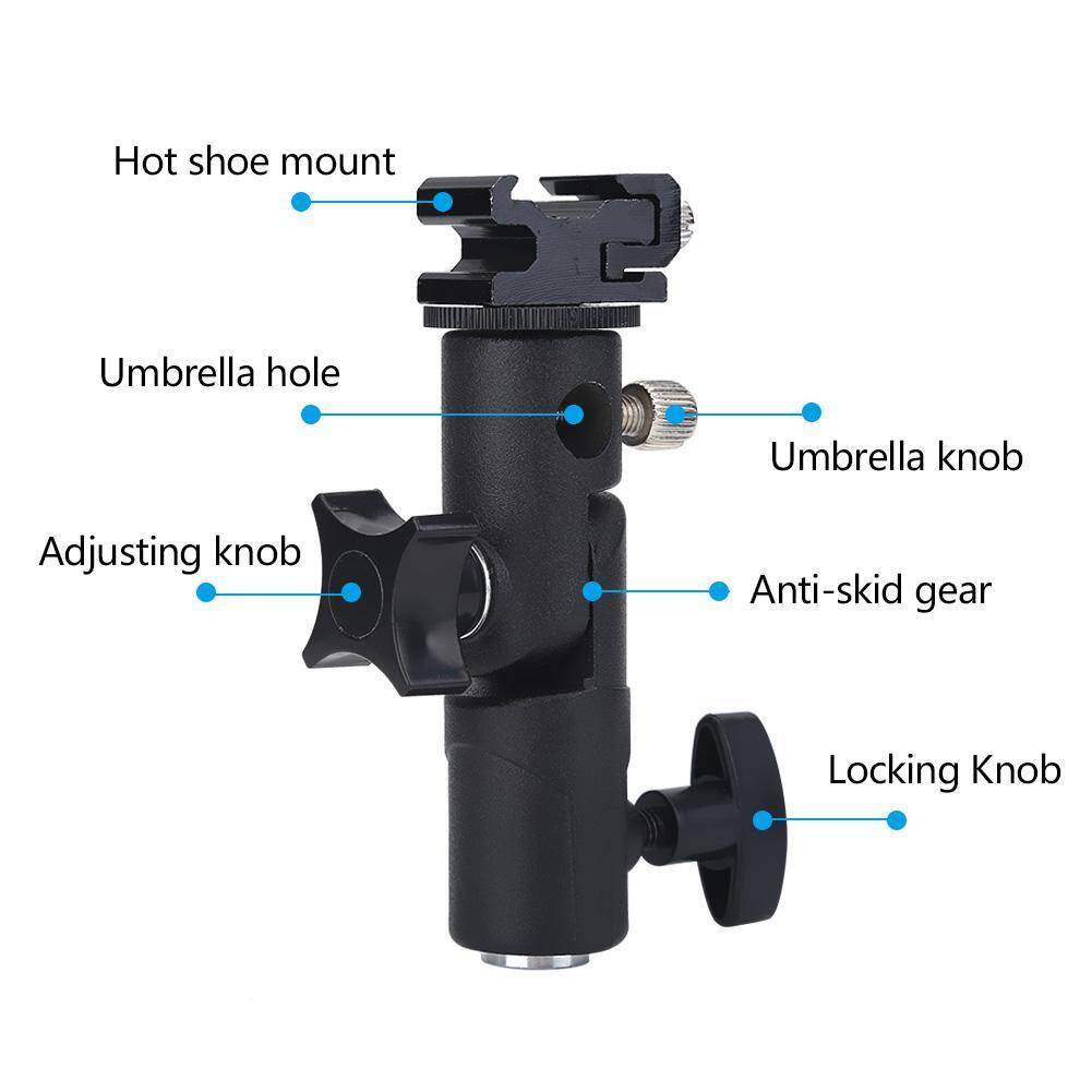 Aluminum Alloy E Type Flash Stand Bracket Hot Shoe Mount Adapter Umbrella Holder Flash Mount, Camera Flash Bracket, Flash Hot Shoe, Flash Bracket, Fla