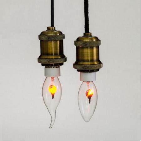 E14/E27 Warm Light Flicker Fire Flame Bulb Candle Lamp Chandelier Party Decor