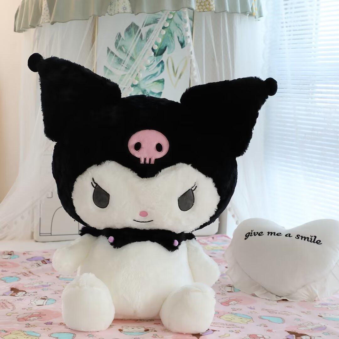 Jojo Castle Big Size Sanrio Doll Kuromi Plush Toys Kawaii Stuffed