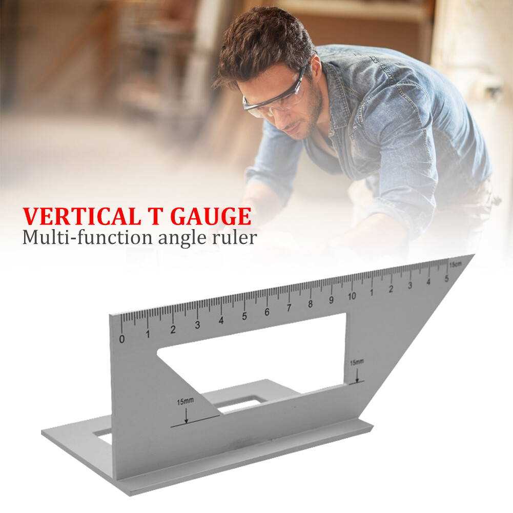 {Giảm 5% 2 cái} 45/90 Độ Đo, Góc Bên Phải Cai Trị, Đo Công Cụ Chế Biến Gỗ Thước Đo