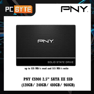 PNY CS900 2.5” SATA III SSD (120GB/ 240GB/ 480GB/ 960GB)