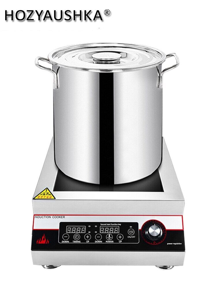 Induction Cooker 5000W Commercial Plane HighPower Hotel Canteen