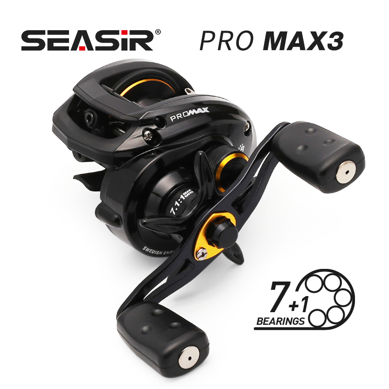 SEASIR casting fishing reel Pro Max Cabon fiber composite material 7.1