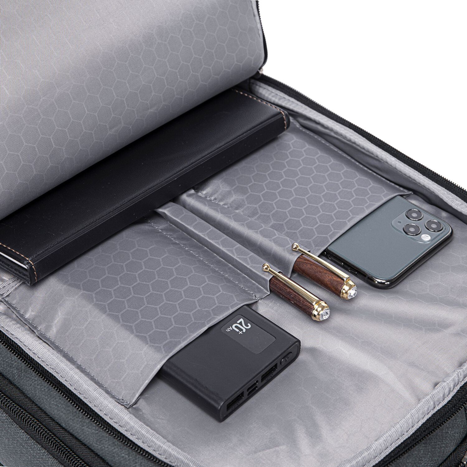 David Jones Paris Business Backpack For Men Waterproof Tech Backpack